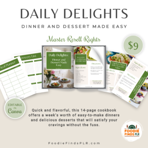 Daily Delights Cookbook PLR